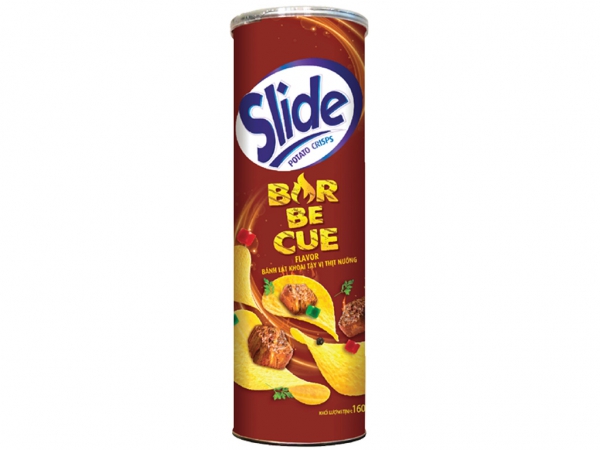 Potato snack with barbecue flavor Slide can 160g