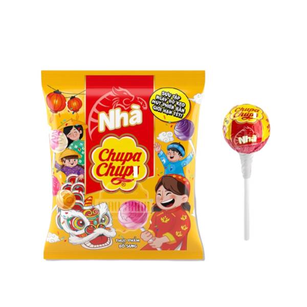 Chupppa chups Tiger Lollipops - 60Pcs/Bag (600g)