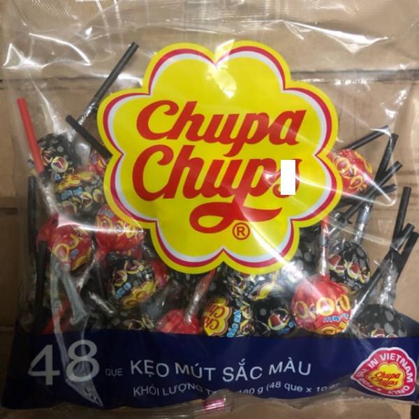 Colored Chuppa Chups Lollipops - 58 Pcs/Bag (580g)