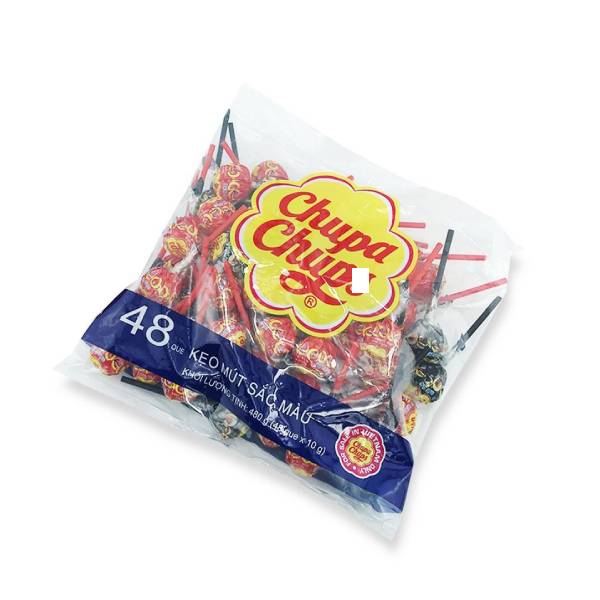 Colored Chuppa Chups Lollipops - 58 Pcs/Bag (580g)