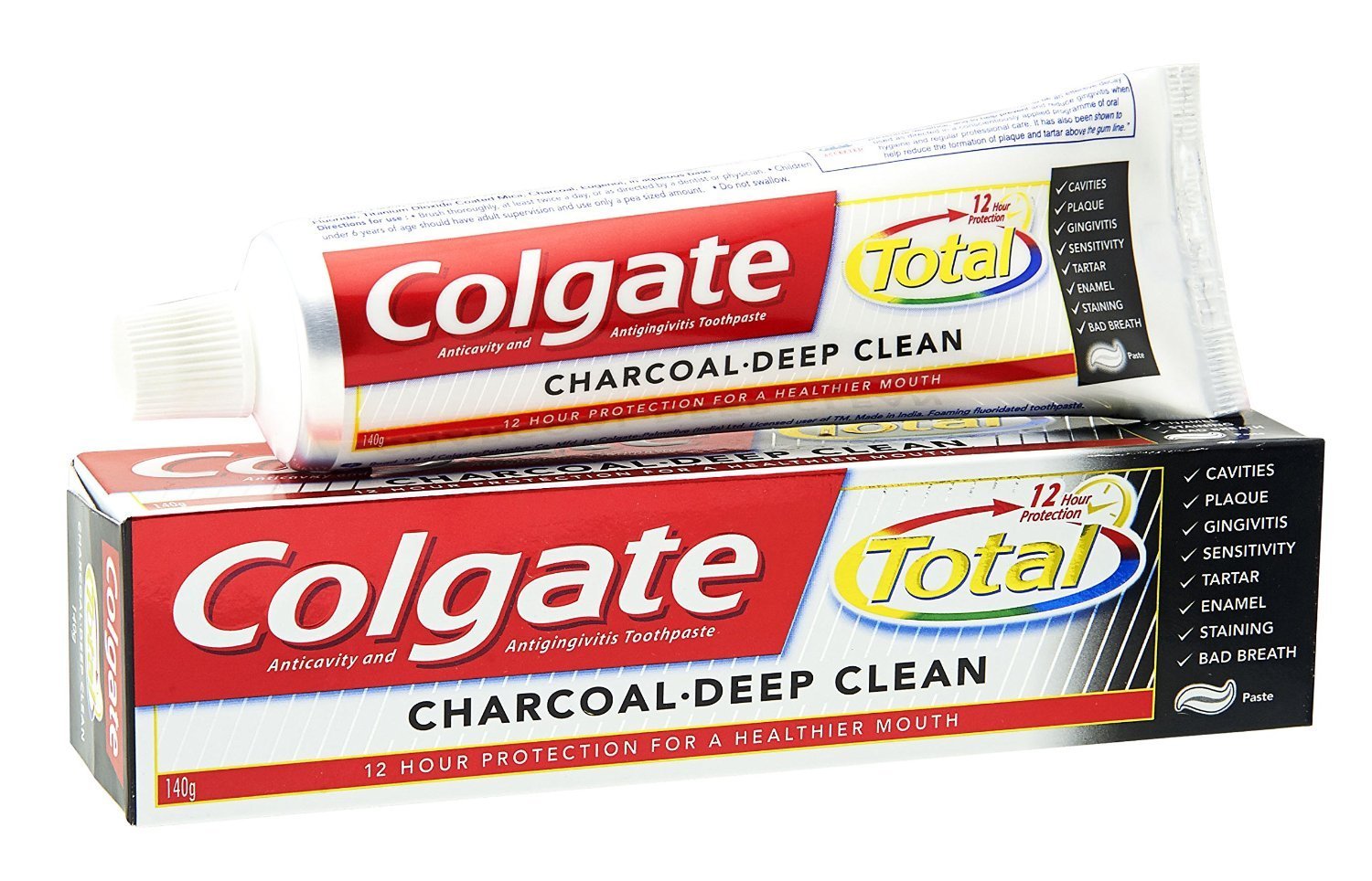 Colgate Toothpaste Total charcoal deep clean  190g