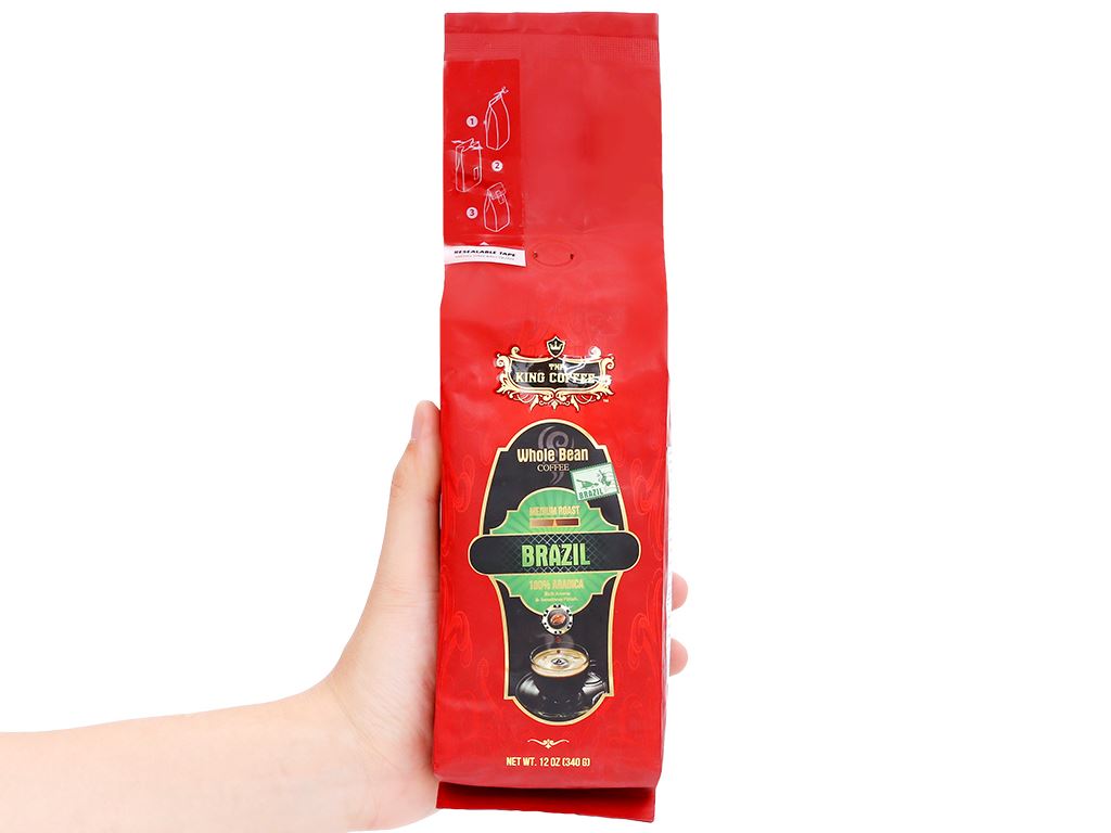 TNI King Coffee Arabica Brazil Whole Beans 340g