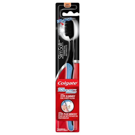 Colgate Toothbrush Slim Soft charcoal - 6pc/ tray*12trays/case