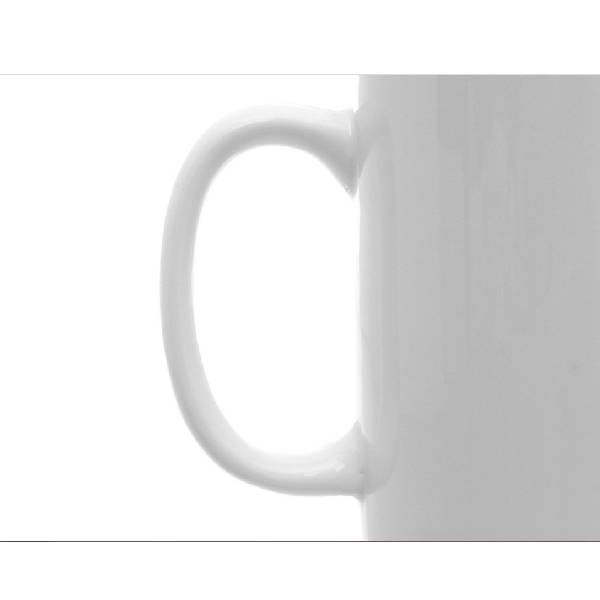 White porcelain mug Coffee mug Simple design coffee mug durable ceramic material