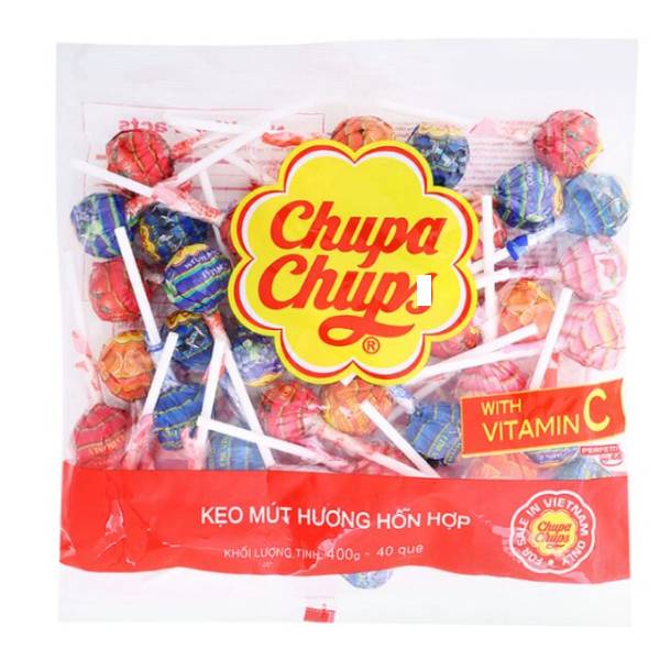 Chuppa Chups Fruit Flavored Lollipop - 60 Pcs/Bag (600g)