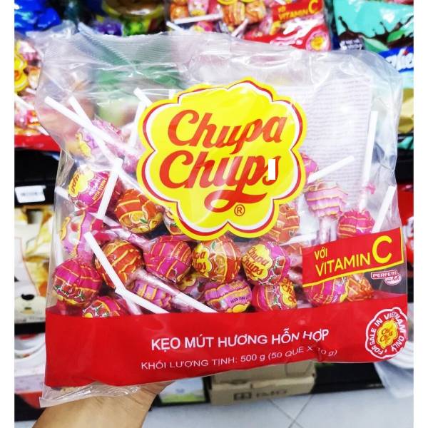 Chuppa Chups Fruit Flavored Lollipop - 60 Pcs/Bag (600g)