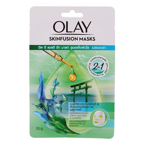 Olay Skinfusion Masks  Deep sea AlgaeHealthy Aura sheet Mask