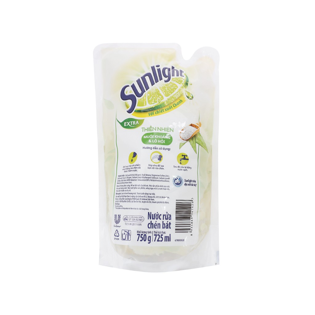 Sunlight natural mineral and aloe 2.1kg x 4 bags