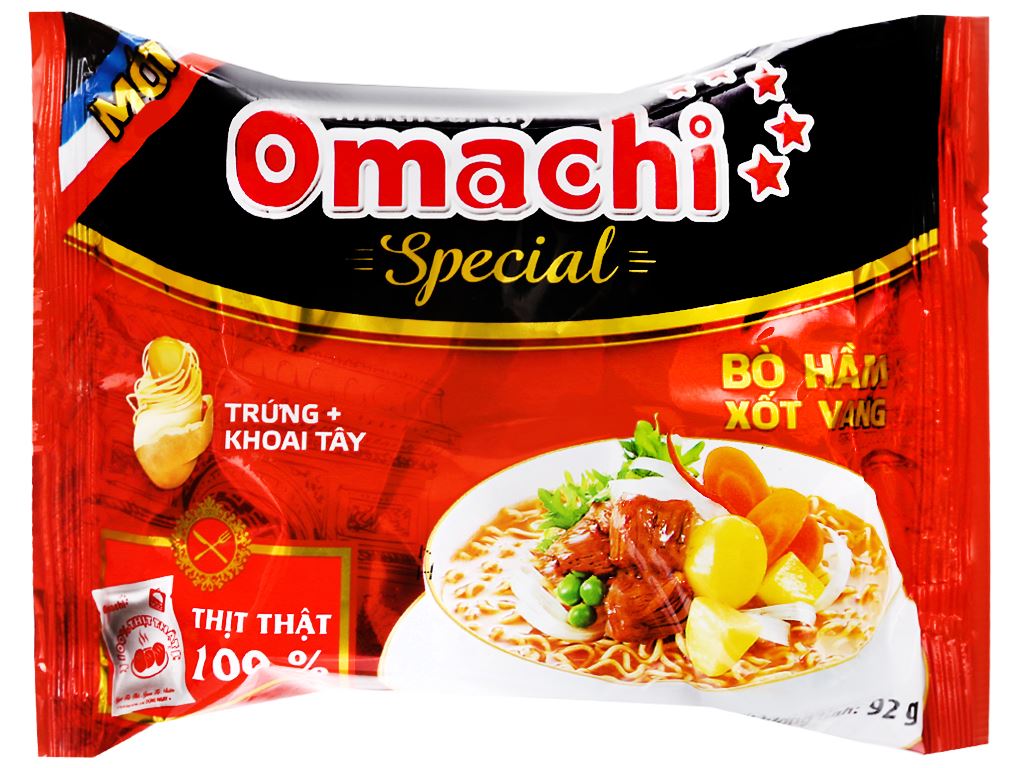 Omachi Special Potato Noodles Stewed with Beef and Wine Sauce 30 packs/carton