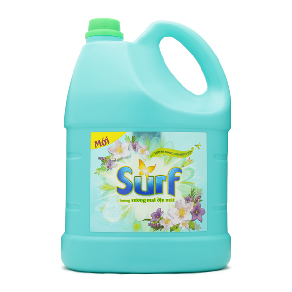 Surf Liquid Washing Breezy Dew  3.8Kg/ Bottle